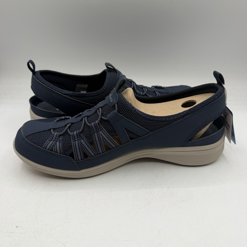 Skechers New Coool Sweet Promise Sandals Womens Sz 9.5 Navy Blue Slip On Shoes - Picture 3 of 11
